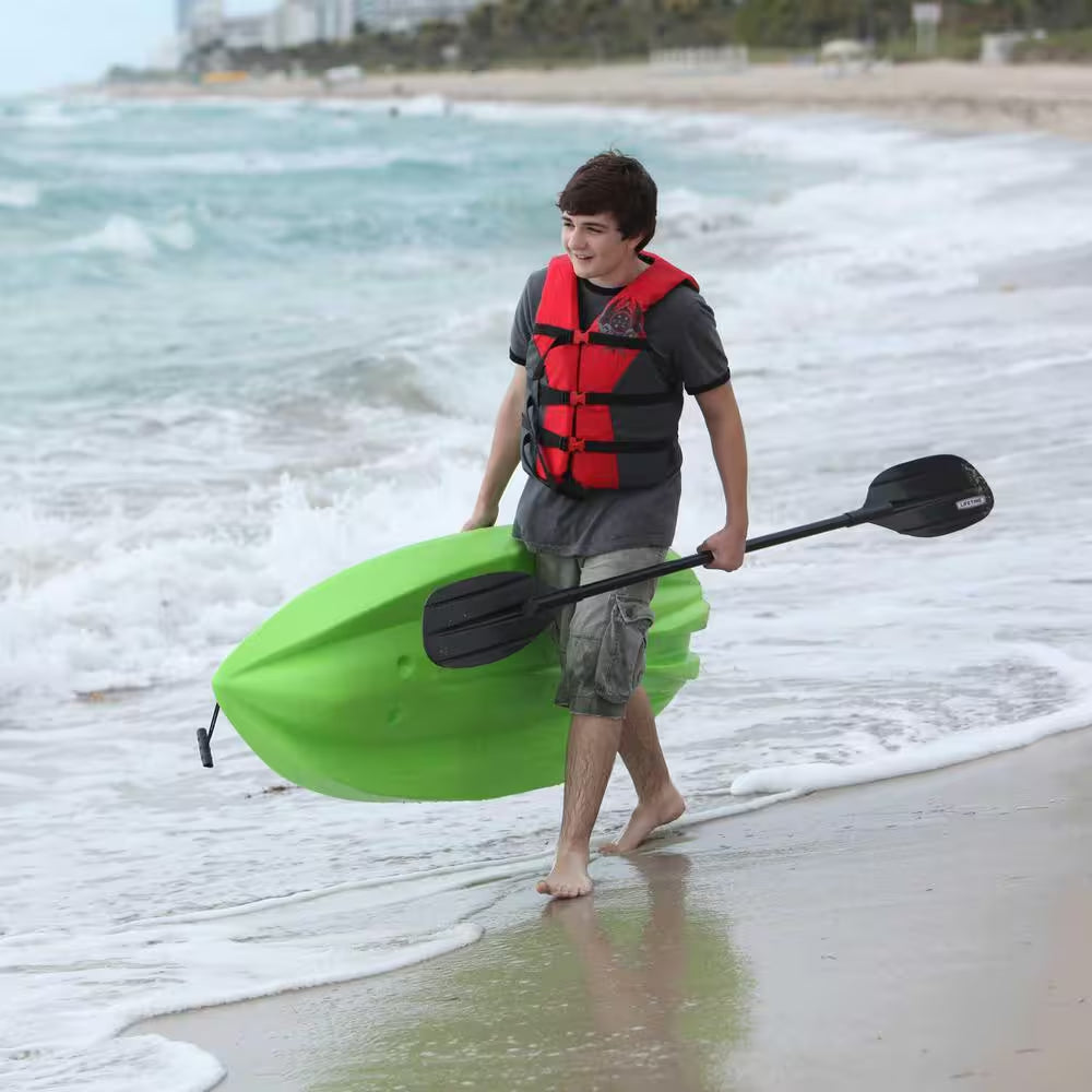 Green Youth Wave Kayak with Paddles