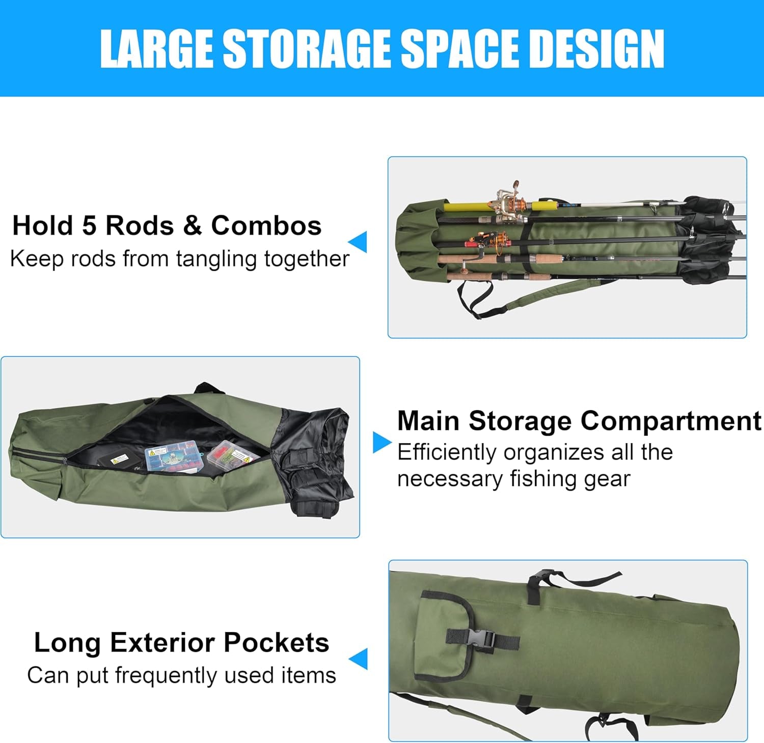 Fishing Rod Bag Pole Case