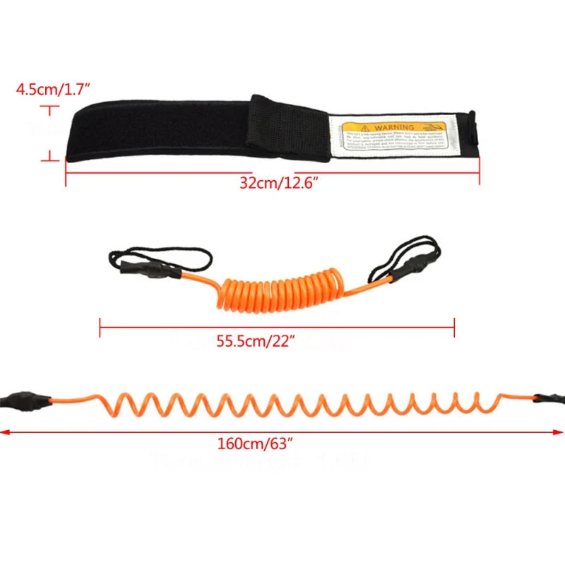 Surfing Kayak Boat Leash Rope 